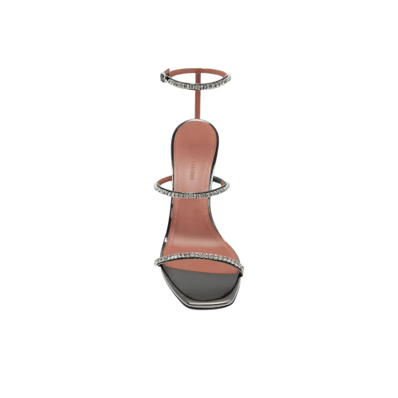 AMINA MUADDI GILDA SANDAL Strap Sandals 9.5cm Women's Gray-2