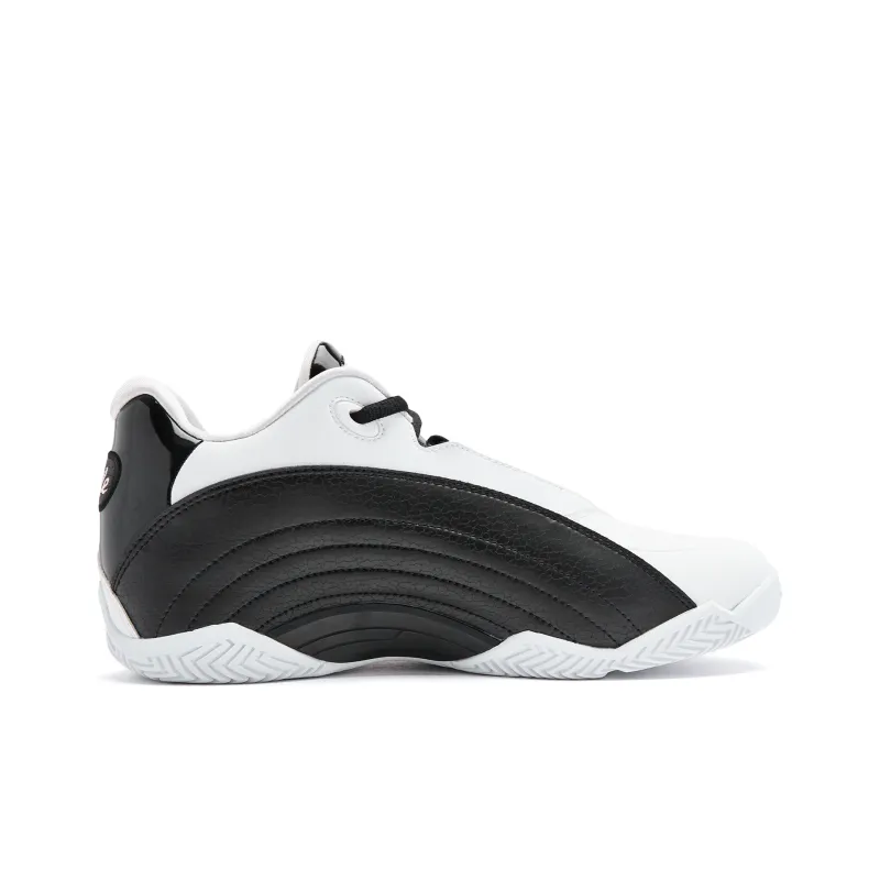 QIAODAN Basketball Shoes Men Low Top Jordan White Black-1
