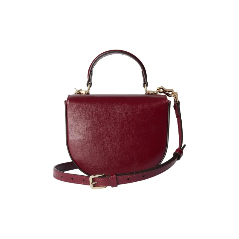 GUCCI Horsebit 1955 Leather Shoulder Bag Crossbody Bag Handbag Mini Women's Burgundy-3