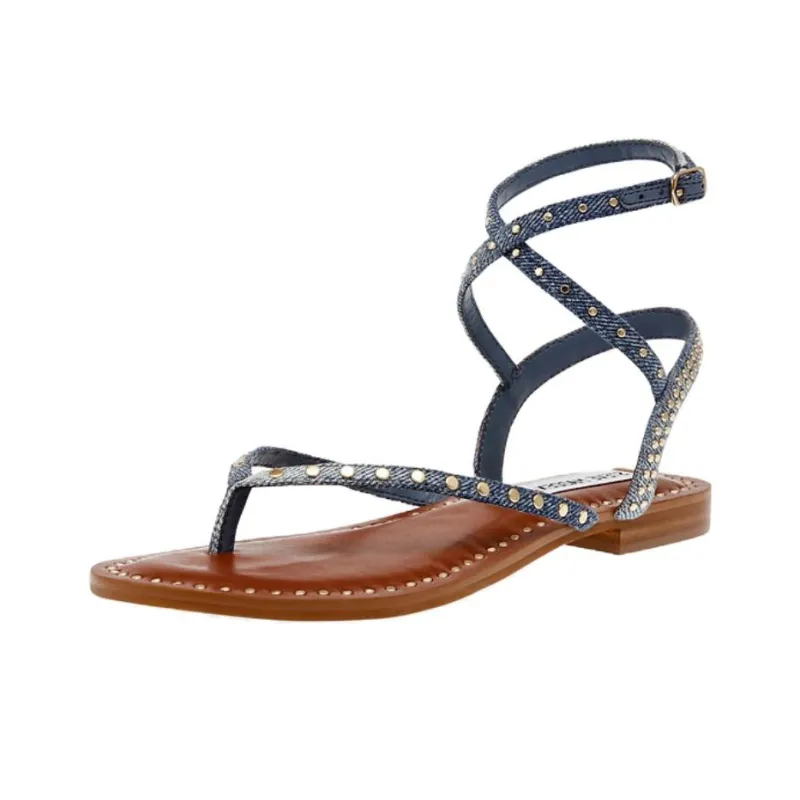 STEVE MADDEN Roman Sandals 1.6cm Women's Blue-1