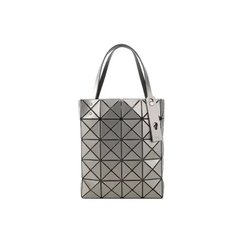 ISSEY MIYAKE Lucent Boxy PVC Tote Bag, Shopping Bag, Handbag Unisex Silver Gray