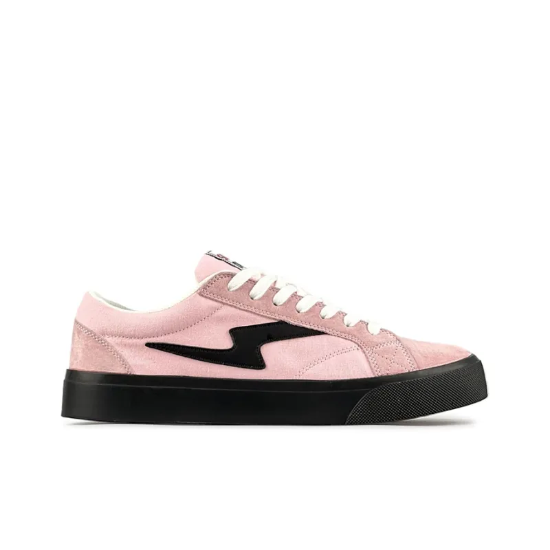 LuzaoT SUPER DRAG Canvas Shoes Women's Low Top Pink/Black-1