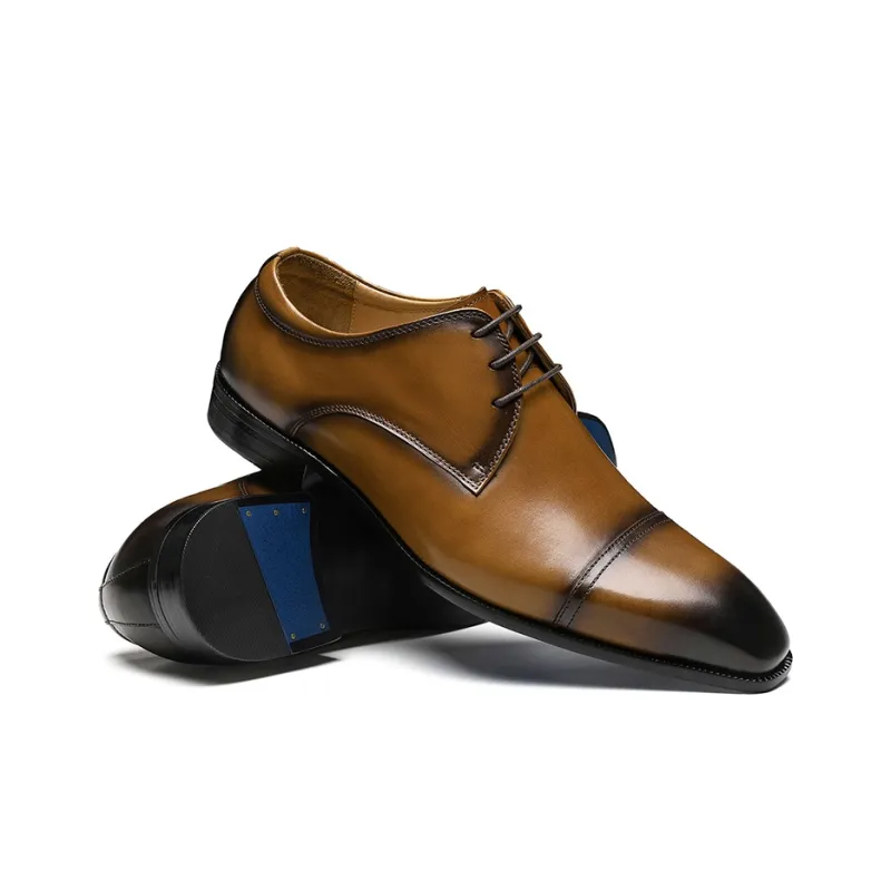 ASTON M.JAZZ Dress Shoes Men Low Top Black/Brown/Coffee-4