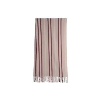LONGCHAMP Wool Alpaca Polyamide Knit Scarves Unisex Multicolor