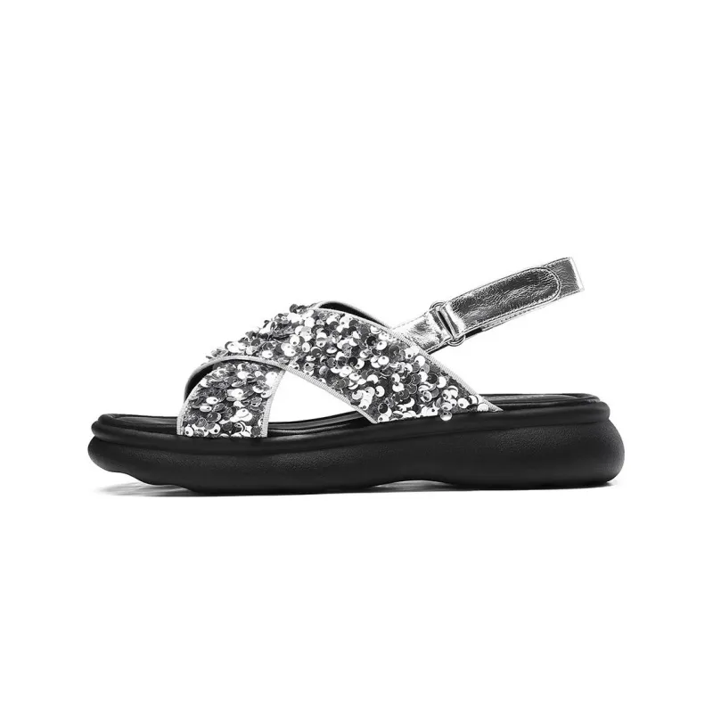 BOSSSUNWEN One Strap Sandals Women's-1