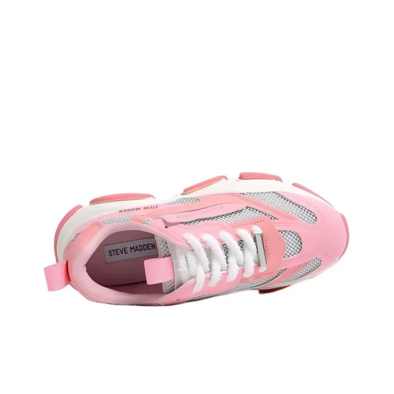 STEVE MADDEN Low-Top Chunky Sneakers Women's Pink-4