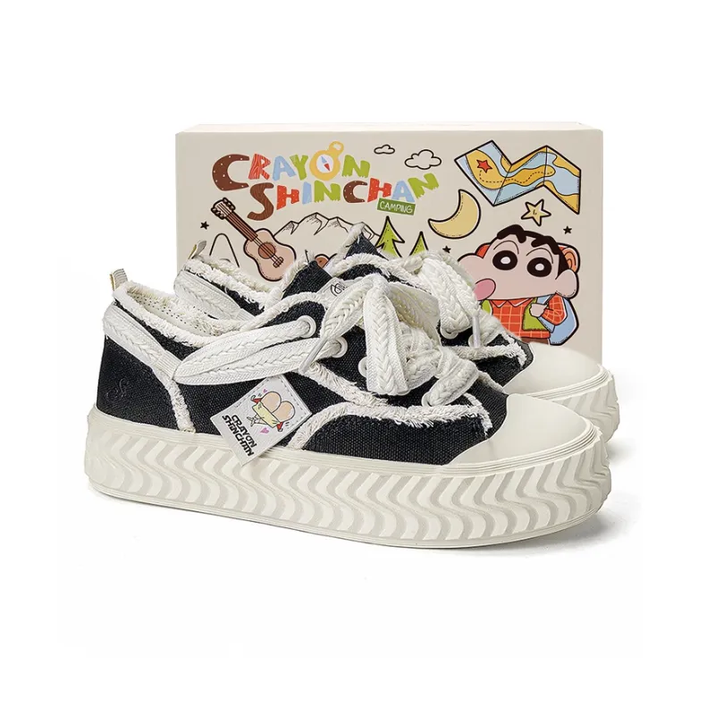Crayon Shinchan Low Top Canvas Shoes Women's-5