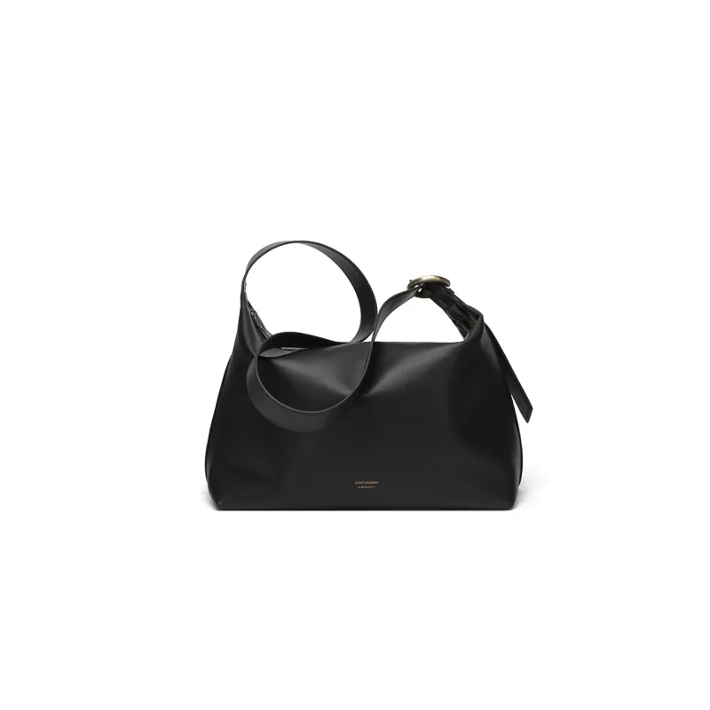 Tanita West Cow Leather Tote Bag Shopping Bag Crossbody Bag Shoulder Bag Large Size Women's Coffee/Black/Cream White-12