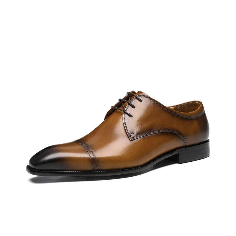 ASTON M.JAZZ Dress Shoes Men Low Top Black/Brown/Coffee-1
