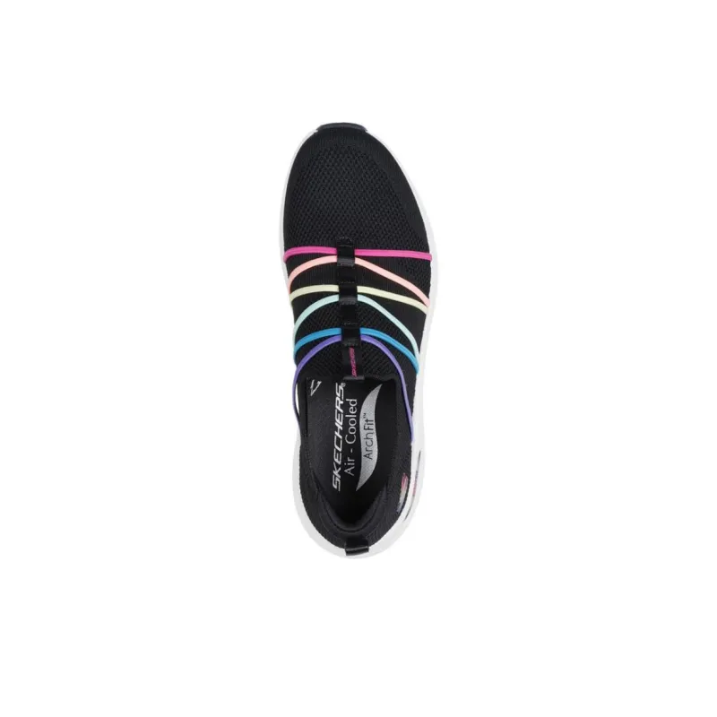 Skechers ARCH FIT 2.0 - Colorful Road Anti-Slip Wear-Resistant Breathable Support Low-Top Casual Shoes Women's Black-3