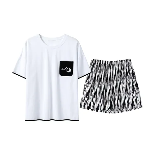 Close fitting Areas Pajama Set Women's 88016
