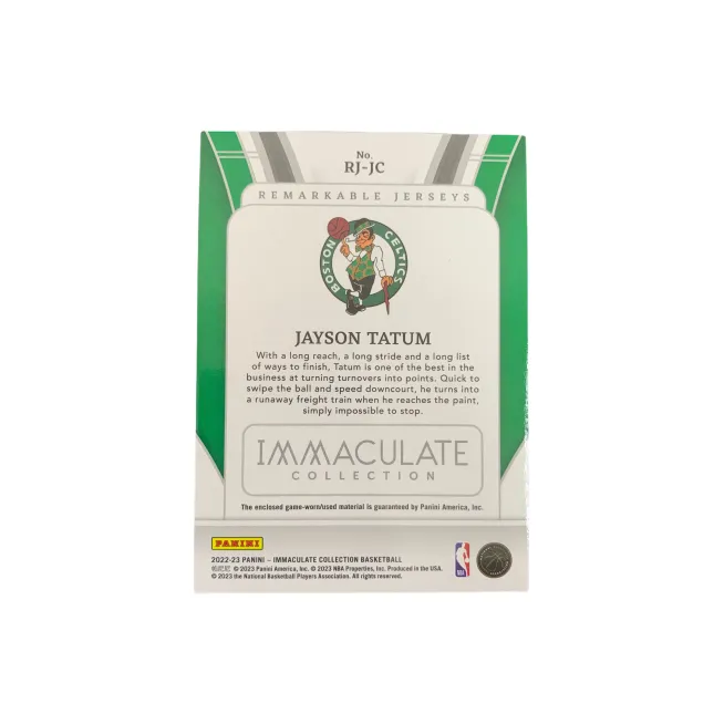 PANINI Jayson Tatum 2022 23 Imm Amy Celtics Game Used Jersey 11/99 Basketball Card Access Pass Sports Cards 1 Pc-1