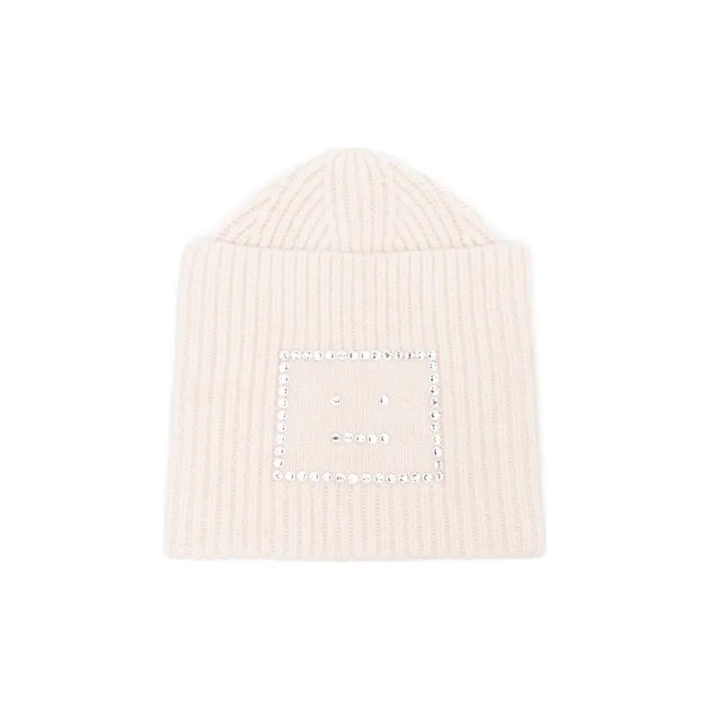 Acne Studios Crystal-embellished Wool Beanie-1