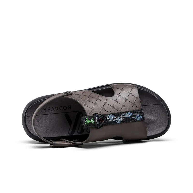 YEARCON Men's Shoes 2024 New Arrival Men's Sandal Outerwear Slippers Dual Purpose Casual Beach Sandals For Men-6