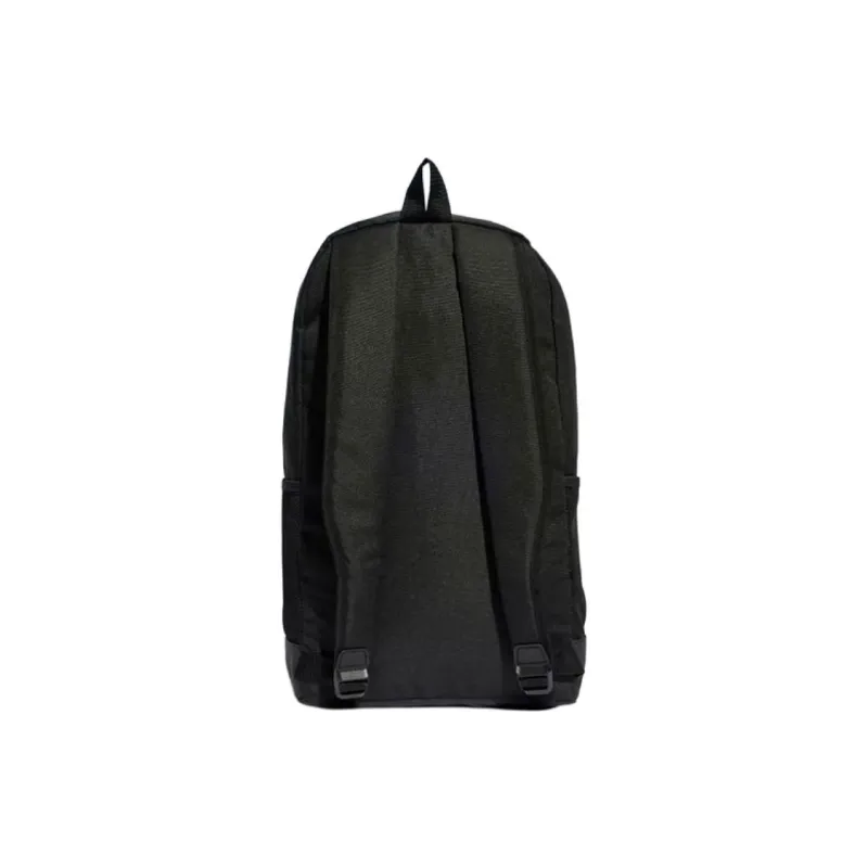 Adidas Recycled Polyester Plain Weave Fabric Backpack Unisex Black & White-1