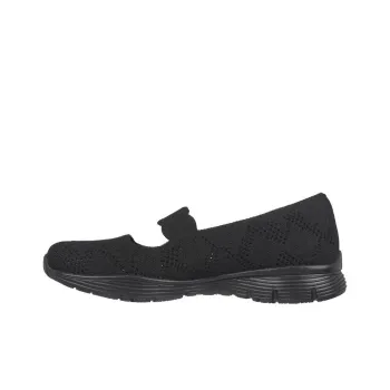 Skechers Seager Casual Party Slip Resistant Breathable Low Top Casual Shoes Women's Black