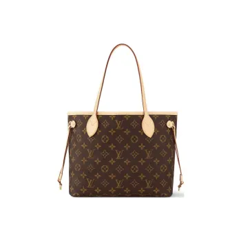 LOUIS VUITTON NEVERFULL Canvas With Leather Combo Bag Tote Bag Shopping Bag Handbag Shoulder Bag Women's Brown