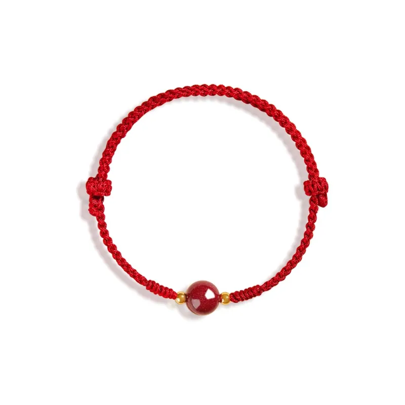 Moon Jewelry Reconstructed Cinnabar Jade Hand Rubbed Unisex-0