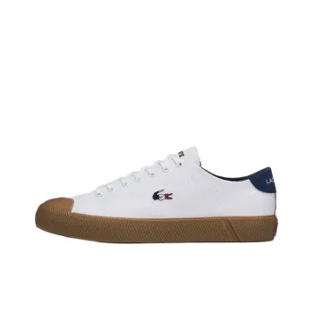 LACOSTE Low Top Canvas Shoes Men's White