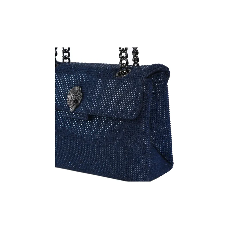 Kurt Geiger London Textile Wallet, Crossbody Bag, Shoulder Bag Women's Dark Blue-4