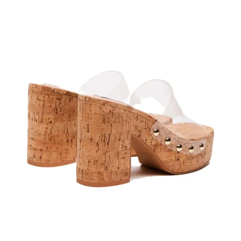 STEVE MADDEN Slide Slippers Women's Transparent-2