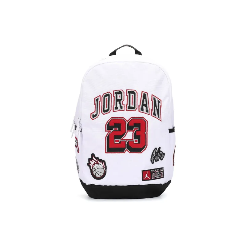 Jordan Polyester Backpack Unisex White-0