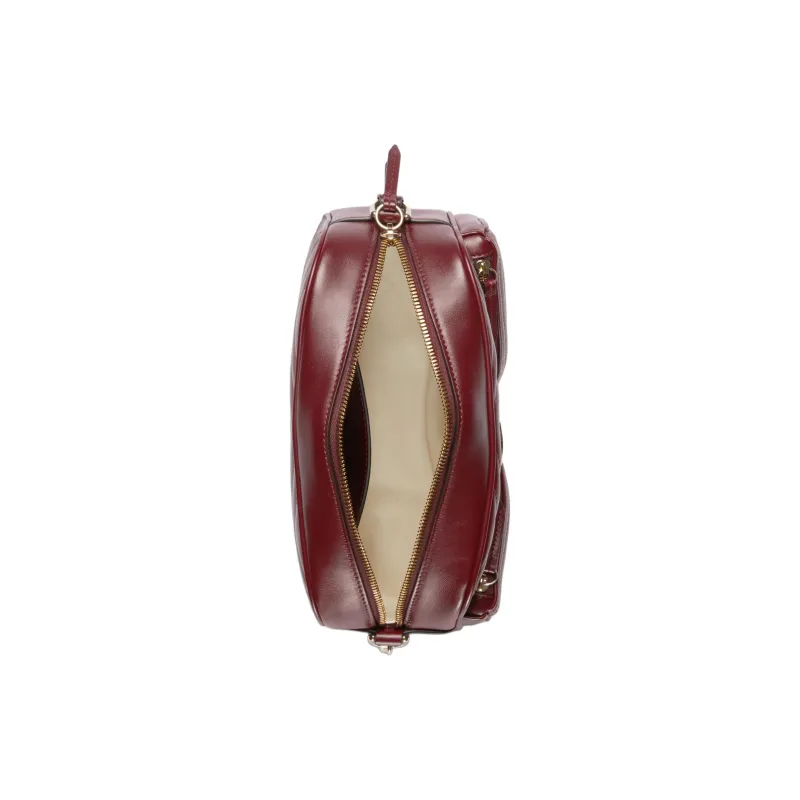 GUCCI GG Marmont Leather Crossbody Bag Shoulder Bag Women's Burgundy-5