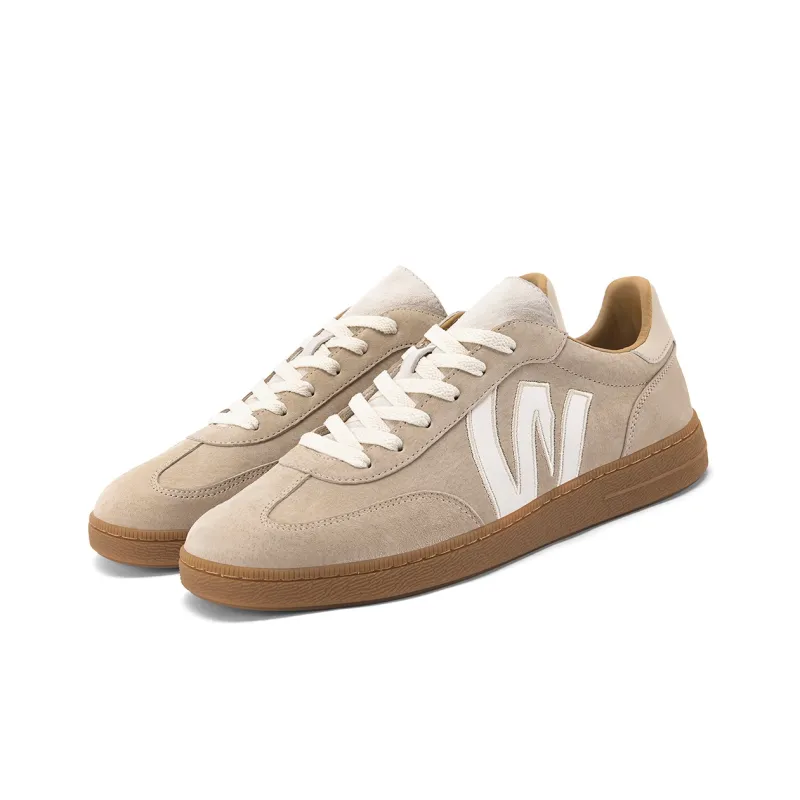 WALKSOUL Skateboard Shoes Men Low Top White-12