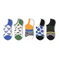Dynamic Stripes No-Show Socks-5 Pack