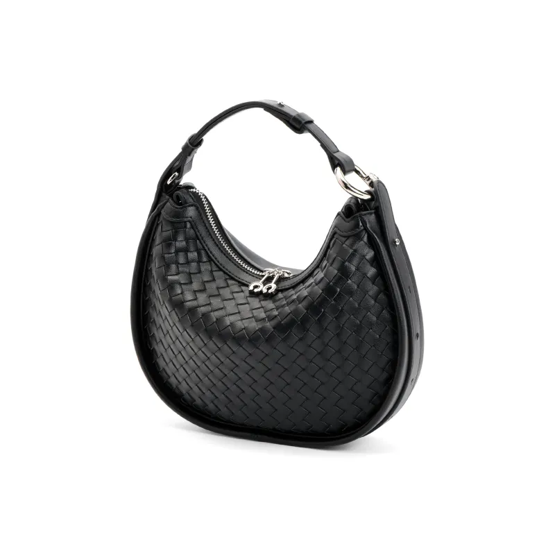 BELLE Premium Texture Crossbody Bag, Handbag Medium Size Women's Black, Beige, Green, Apricot-2