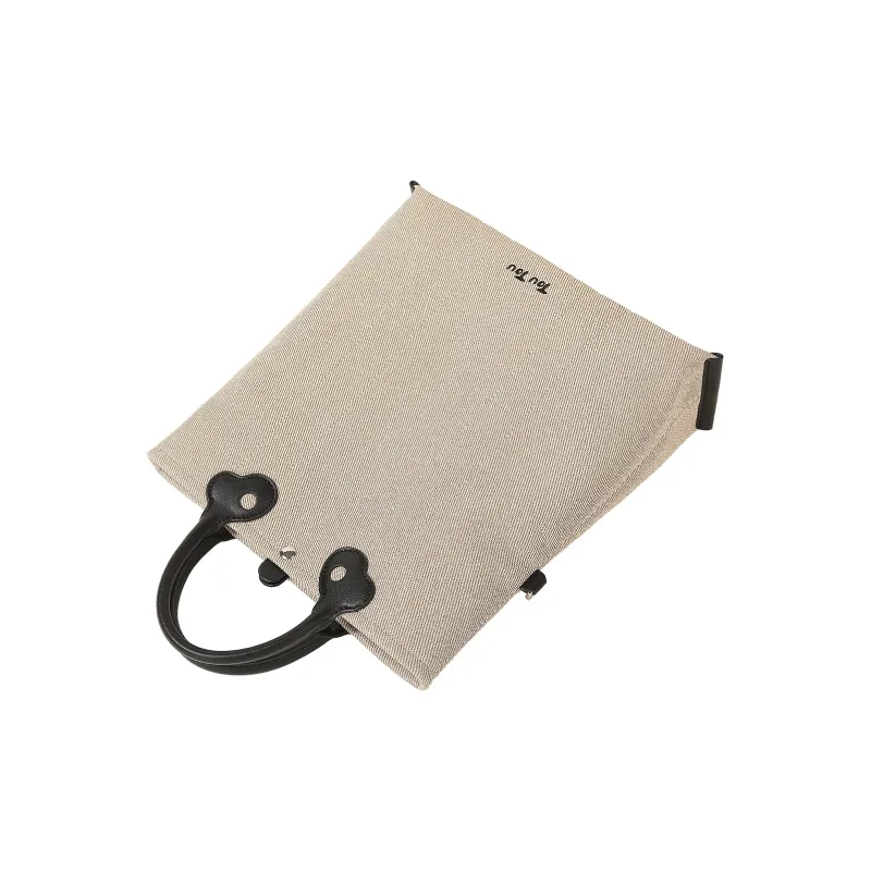 TOUTOU PU Canvas Bag, Crossbody Bag Large Size Women's Warm Apricot-3