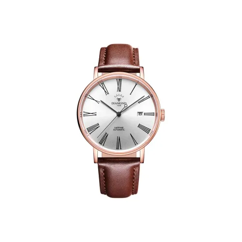 Diamond Automatic Mechanical Movement Watch Men's Watches Silver Dial