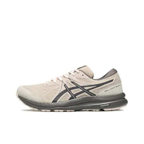 Asics Gel-Contend 7 Running Shoes Men Low-Top Gray/Beige/Black