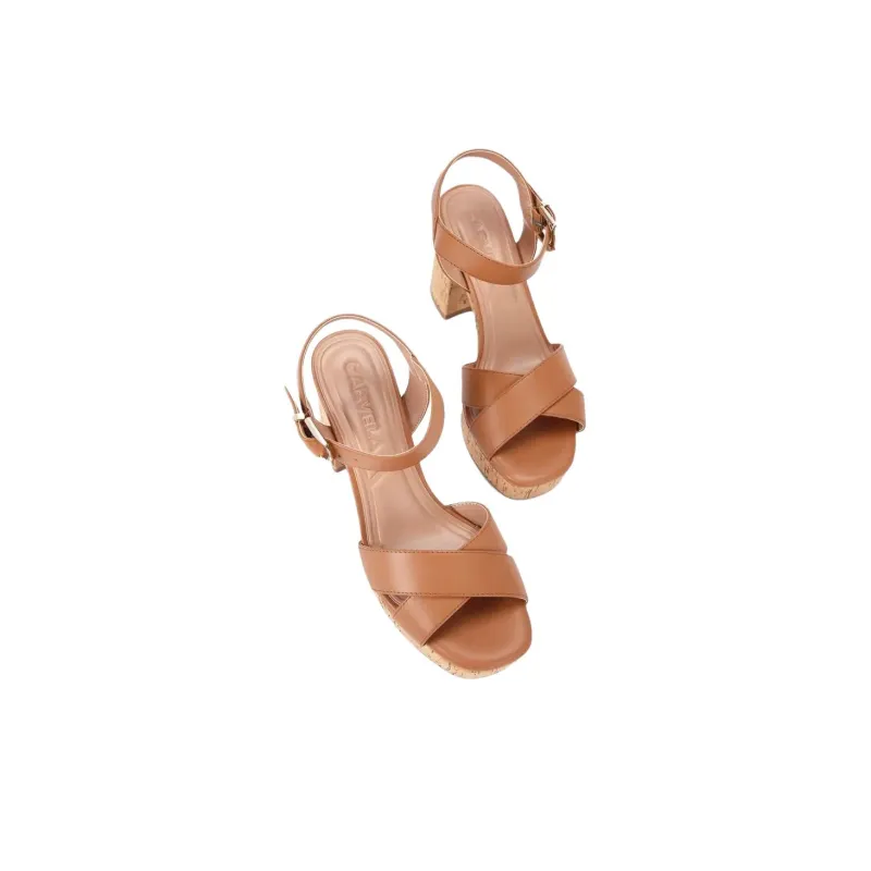 Kurt Geiger London Serafina Strap Sandals 9cm Women's Brown-2