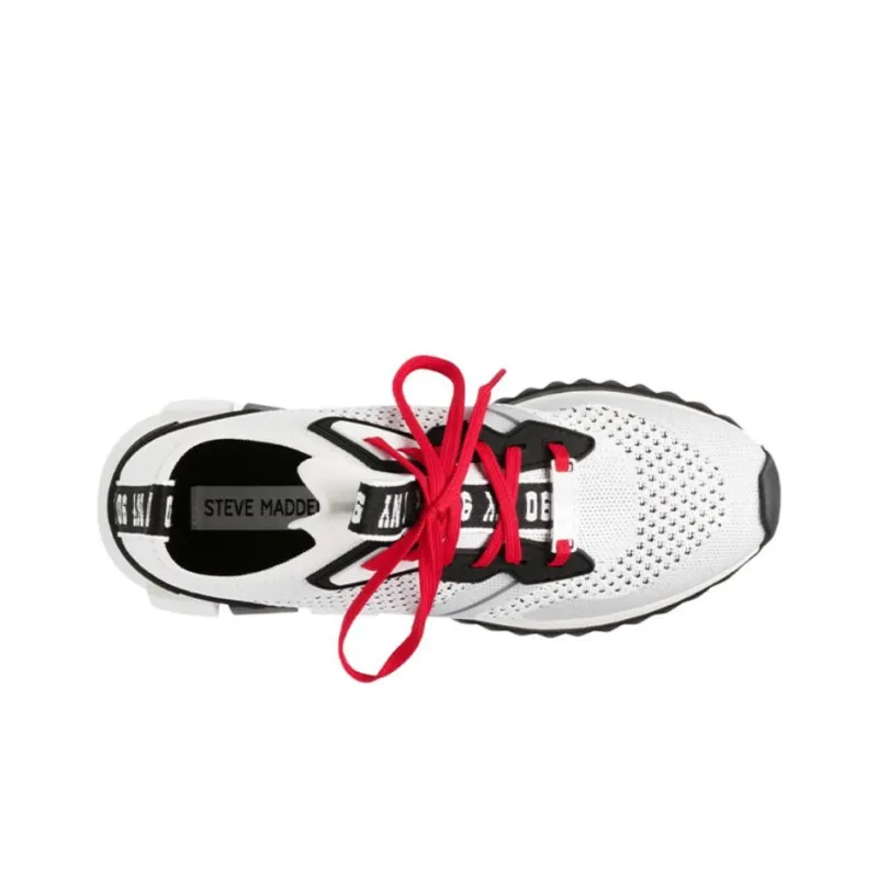 STEVE MADDEN Low-Top Casual Shoes Women's Gray White-2