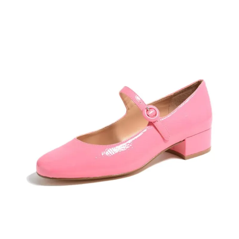 STEVE MADDEN Chunky Heel Mary Jane Shoes 3cm Women's-12