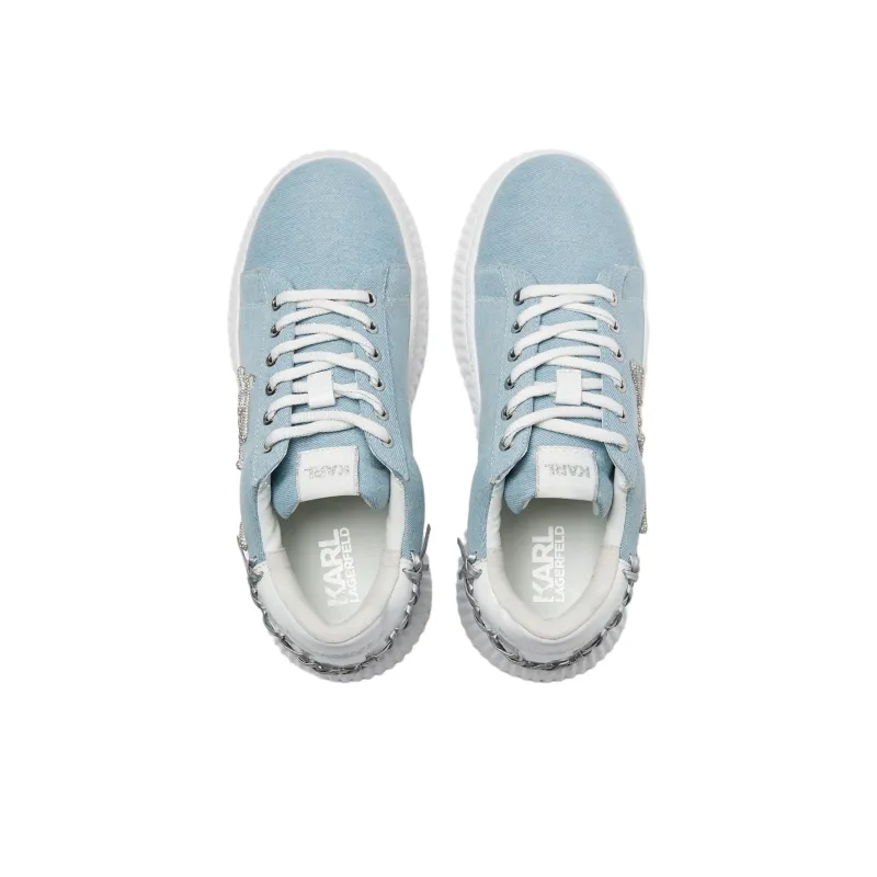 KARL LAGERFELD Skateboard Shoes Women's Light Blue-3