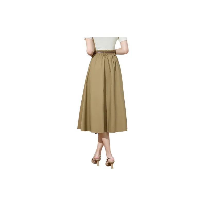 SMEN Casual Long Skirts Women's-9