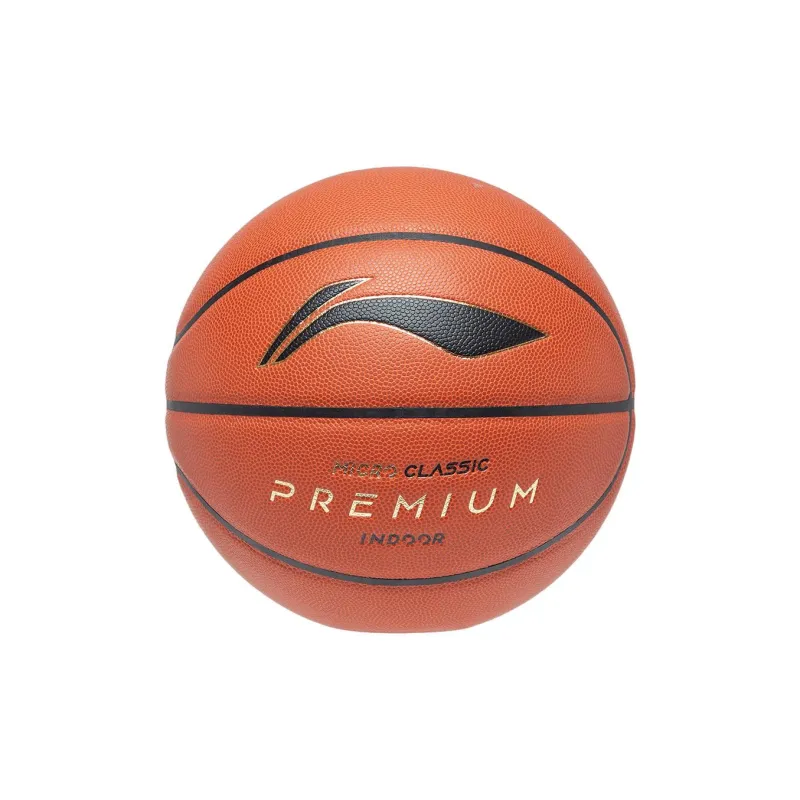 LiNing Microfiber Composite Basketball Orange Brown Size 7 Training Competition Unisex-0