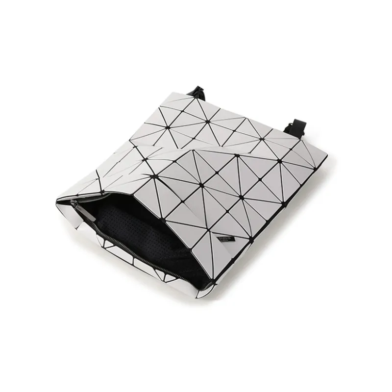 ISSEY MIYAKE BLOCKY PVC Backpack Unisex Light Gray-5