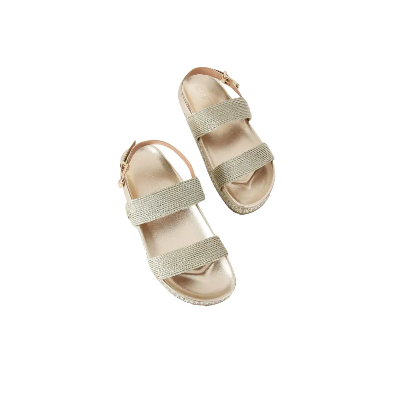 Kurt Geiger London Gala Strap Sandals Women's Gold-3