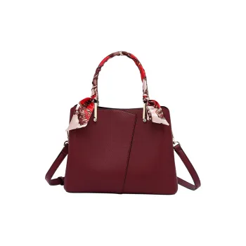 TTaG．baG Microfiber Synthetic Leather Shoulder Bag Regular Women's Burgundy/Blue/Black