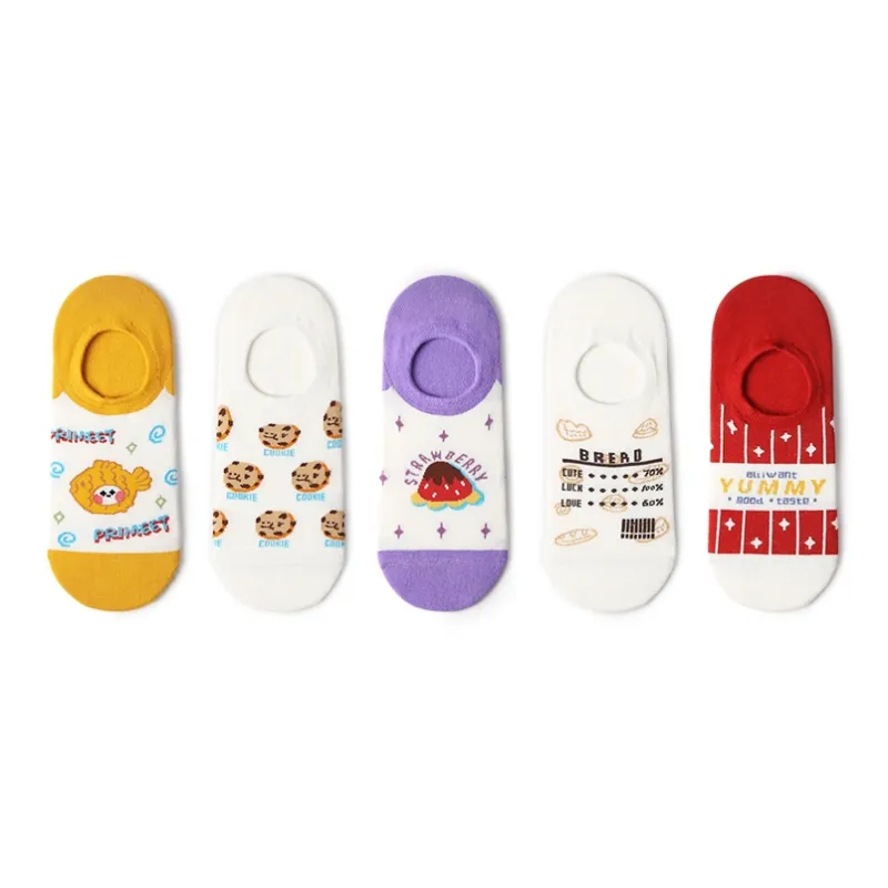 Primeet No Show Socks Unisex 5 Pack-12