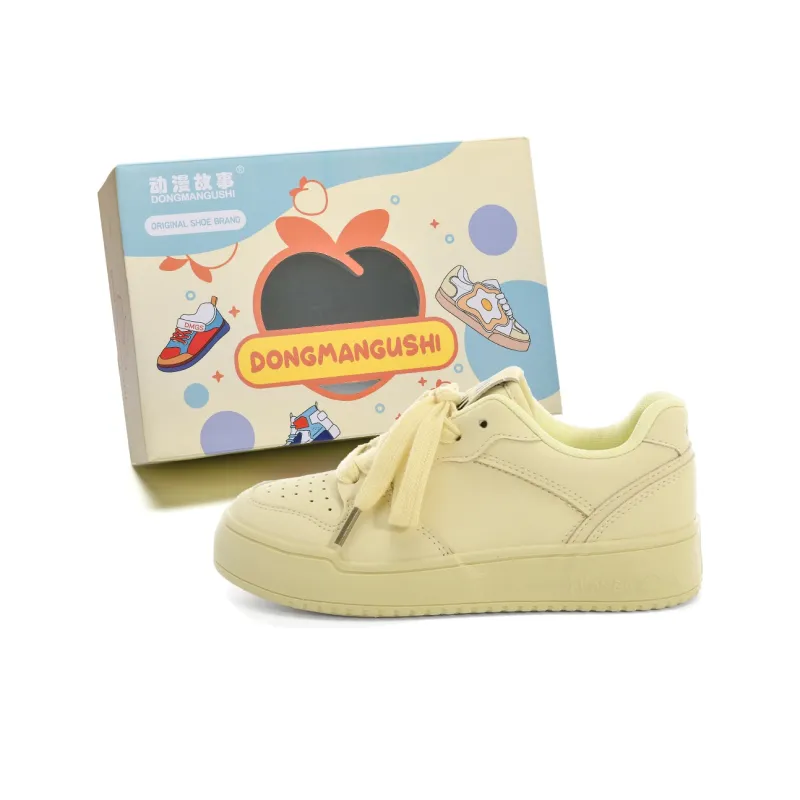 Anime Story Low Top Skateboard Shoes Women's-5