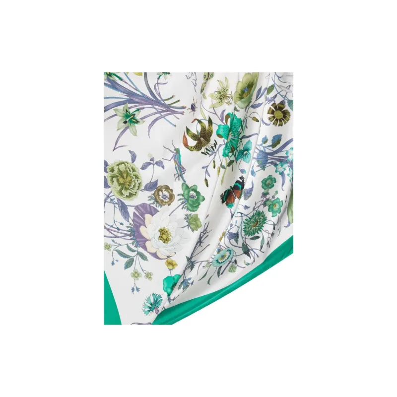 GUCCI Pre-Owned 1970s Floral-print Silk Scarf-2