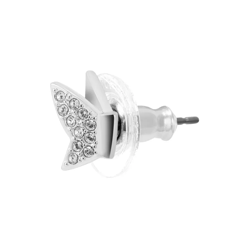 Swarovski Alloy Stud Earrings Women's Silver-3