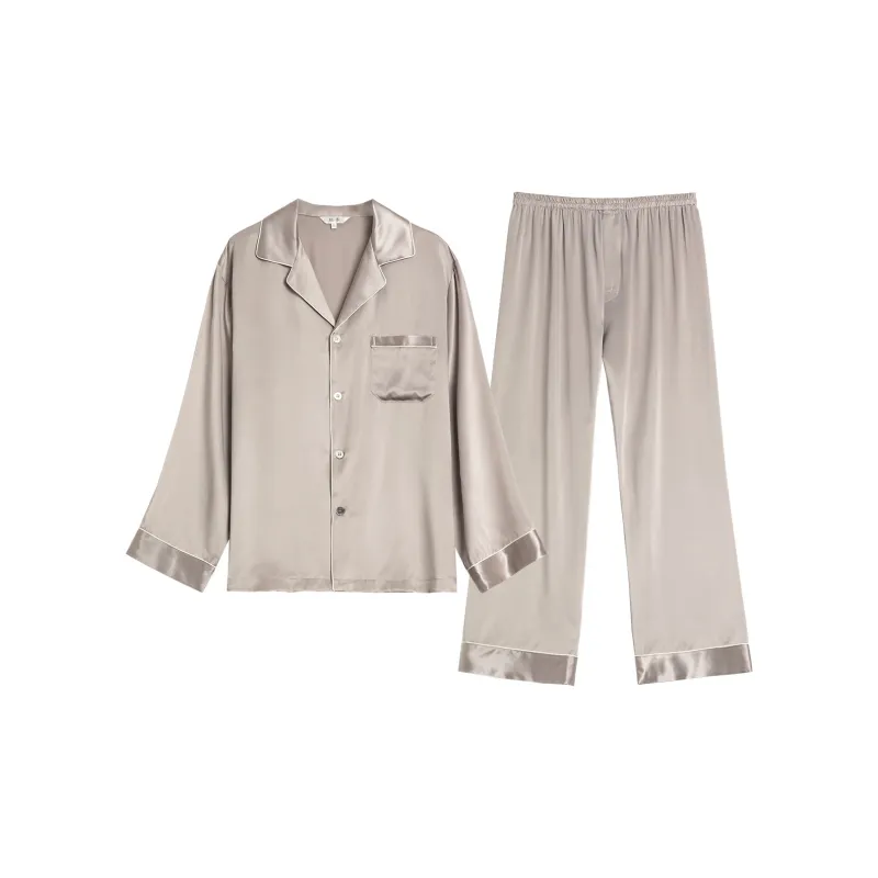Silk boundary Men Pajama Sets-4