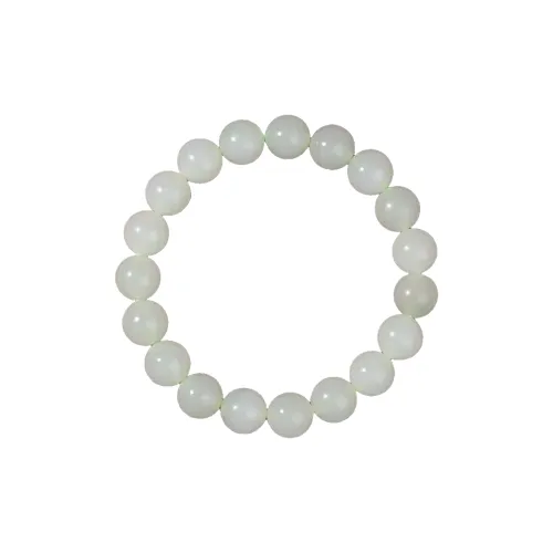 Jing Ruyu Hetian Jade Bracelets Women's Pale Greenish White Jade