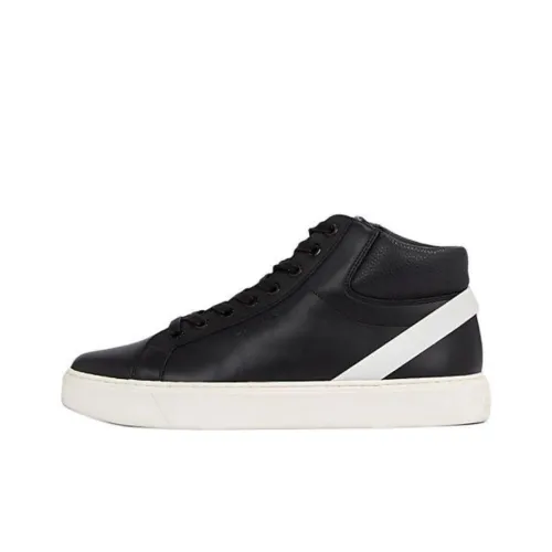 CALVIN KLEIN High-Top Skateboard Shoes Men's Black