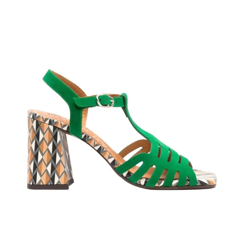 CHIE MIHARA 90mm Pesca Geometric print Sandals Women's-1
